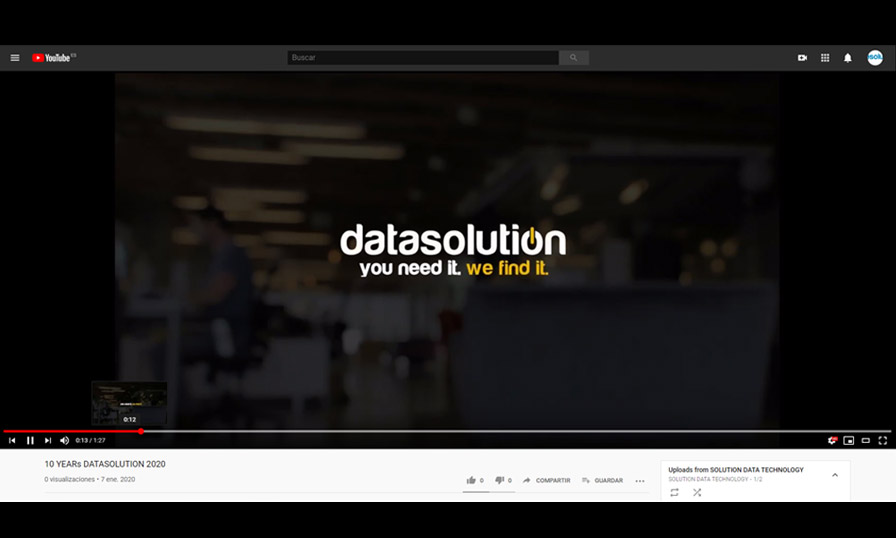 Video 10 años DATASOLUTION